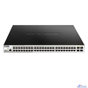 D-Link DGS-1210-52P/ME/B1A PROJ Управляемый L2 коммутатор с 48 портами 10/100/1000Base-T и 4 портами 1000Base-X SFP (порты 1-8 PoE 802.3af/at, порты 9-24 PoE 802.3af, PoE-бюджет 193 Вт)