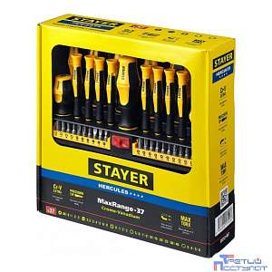 STAYER Hercules-PRO-37 набор отверток с насадками 37 шт [25312-H37]