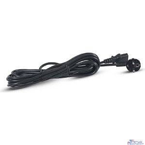 Кабель питания Cablexpert Schuko- C13, VDE, 3х0.75мм2, 10А, с заземлением, 3м, черный, пакет [PC-186-VDE-3M]