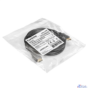 Exegate EX294689RUS Кабель HDMI ExeGate EX-CC-HDMI-2.0F (19M/19M, 2м, v1.4b, ферритовые кольца, позолоченные контакты)