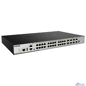 D-Link DGS-3630-28TC/A3ASI PROJ Управляемый L3 коммутатор, стек, 20x1000Base-T, 4x10GBase-X SFP+, 4xCombo 1000Base-T/SFP, ПО SI