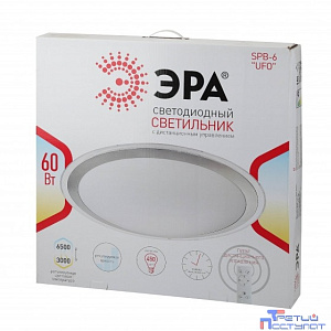 ЭРА Б0030136 SPB-6-(60/70) "UFO" Светильник светодиодный декоративный 60Вт, 3000-6500К, 4800 Лм, с пультом ДУ, "UFO", 533*98 мм