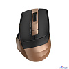 Мышь A4Tech Fstyler FG35 бронзовый/черный оптическая (2000dpi) беспроводная USB (6but)