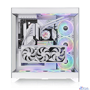 Корпус Thermaltake CTE E550 TG белый без БП ATX 3x140mm 2xUSB3.0 audio bott PSU