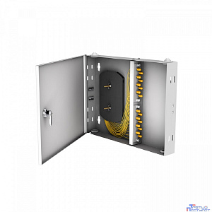 NTSS Кросс настенный NTSS PREMIUM предсобранный, 12 портов ST/UPC, 9/125 мкм, (сплайс, пигтейлы, кдзс, планки, адаптеры) NTSS-WFOB-PM-12-ST/U-9-SP1.5G2A
