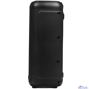RITMIX SP-875B black {Bluetooth, 30 Гц -18 КГц, FM-радио, RGB-подсветка, AUX, USB, microSD (до 32 Гб, MP3), дисплей: LED, до 6 часов, вход: Jack 6.3 мм, Jack 3.5 мм, USB, 3600 мАч}