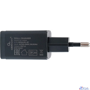 Cablexpert Зарядное устройство 5Вт, 1А, 1xUSB, черный, пакет (MP3A-PC-57)