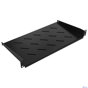 NEOMAX Полка 19"1U, для настенного шкафа 520x400; глубина полки 250мм, ширина 484мм;  цвет черный [NM-SHF-1U40-101-BK]