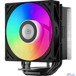 Кулер PCCooler RT400 BK ARGB S115X/1200/1700/1851/AM4/AM5 (TDP 235W, 1x120mm PWM FAN, 4 тепловые трубки 6мм, 500-2200RPM, 32dBa)