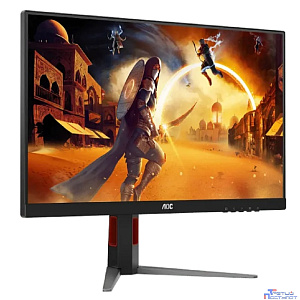 LCD AOC 27" Q27G4/D Black-Red с поворотом экрана {IPS 2560x1440 200Hz 0.3ms 178/178 450cd HDMI2.0 DisplayPort1.4)