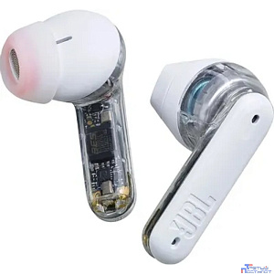 Наушники JBL Tune Flex Ghost, Bluetooth, вкладыши, белый [jbltflexgwht]