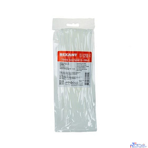 Rexant (07-0200-4) Хомут nylon  2.5 х 200 мм 100 шт  белый