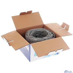 SkyNet Кабель UTP indoor 2x2x0,46, медный, FLUKE TEST, кат.5e, однож., (305м) box, серый [CSL-UTP-2-CU](АК5026918/1693205)