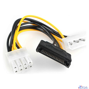 Cablexpert Разветвитель питания Molex+SATA->PCI-Express 8pin, для подключения в/к PCI-Е (8pin) к б/п ATX (CC-PSU-82)