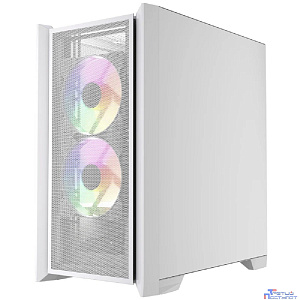 Powercase Alisio Micro Z3W ARGB V2, Tempered Glass, 3x 120mm ARGB fan, белый, mATX (CAMZW-A3-V2)