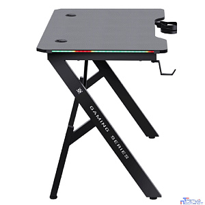 Игровой компьютерный стол Ino подвес кружк+гарн,черн,МДФ,RGB DEFENDER