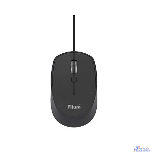 Мышь Filum FL-M10-BK оптическая USB 4 кл., DPI: 800/1200/1600/2400, черная, Windows XP/Vista/7/8/10, MacOS