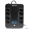 SMARTWATT UPS SAFE PRO LCD 600 {линейно-интерактивный, 600/360 ВА/Вт, напольный/настенный, LCD дисплей, Shuko CEE7/4 - 8 шт. (4 шт. с резервным питанием, 4 шт. - сетевой фильтр}