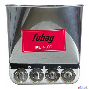 FUBAG HOPPER PL4000 ПНЕВМАТИЧЕСКИЙ ШТУКАТУРНЫЙ КОВШ 1/2 [412658] {Расход воздуха 620 л/мин, бак 4 л, Дистанция от поверхности 50-100 мм, 6 бар, сопла 1,8 мм, распыляющего отверстия 19 мм, Вес 1,8 кг}