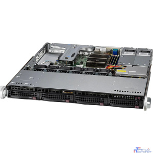 Supermicro SYS-510T-MR 1U, 2x400W, LGA1200, iC256, 4xDDR4 ECC, 4x3.5" bays, 2x1GbE, IPMI