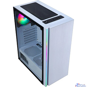 Корпус  Formula CL-3302W  RGB белый   , Midi-Tower, без БП,ATX   2xUSB2.0 1xUSB3.0 audio bott PSU