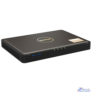 Сетевое хранилище без дисков/ SMB QNAP TBS-464-8G NAS  4-bay M.2 NVMe, Intel Celeron N5105 4-core/4-thread 2.0-2.9 GHz, 8 GB DDR4, 2 x 2.5 GbE, 2xUSB 3.2 Gen 1 port, 3xUSB 2.0 port, 2xHDMI Output