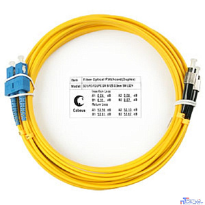 Cabeus FOP(d)-9-SC-FC-5m Шнур оптический duplex SC-FC 9/125 sm 5м LSZH