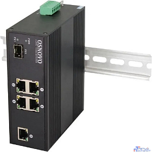SW-40501/IC Промышленный PoE коммутатор Fast Ethernet на 6 портов.