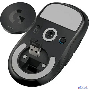 Мышь Logitech G Pro X Superlight черный оптическая 25600dpi беспров. USB 4but (910-005882)