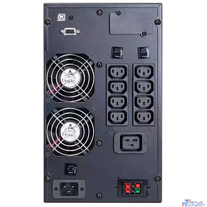 PowerCom Macan MAC-3000 ИБП {On-Line, 3000VA / 3000W, Tower, IEC, LCD, Serial+USB, SNMPslot, подкл. доп. батарей} (1034863)