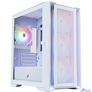 1STPLAYER Корпус TRILOBITE T4 MESH FRGB White / mATX / 4x120mm FRGB fans / T4-WH-4F1-W