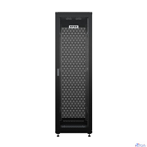 NTSS Шкаф напольный универсальный серверный NTSS R 32U 600х800мм, 4 профиля 19, двери перфорированная и перфорированная, боковые стенки съемные, регулируемые опоры, разобранный, черный RAL 9005 NTSS-R