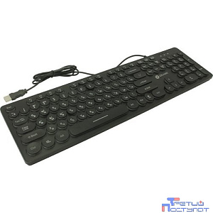 Клавиатура Oklick 420MRL черный USB slim Multimedia LED [1091226]