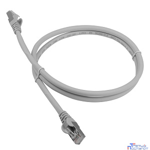 Патч-корд LANMASTER LSZH FTP кат.6A, 2.0 м, серый