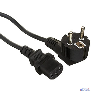 Exegate EX297800RUS Кабель питания Special PC-5S (Евровилка угловая Schuko->C13, 3*1.0mm2, CCA, черный, 5м)
