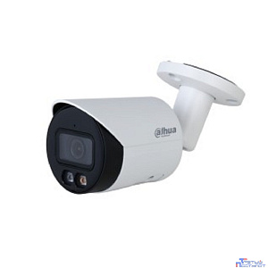 DAHUA DH-IPC-HFW2249SP-S-IL-0280B Уличная цилиндрическая IP-видеокамера SmartDualLight 2Мп, 1/2.8” CMOS, объектив 2.8мм, видеоаналитика, микрофон, ИК 30м, LED 30м, IP67, металл