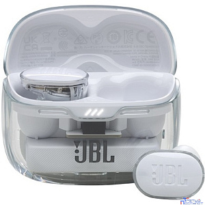 Наушники JBL Tune Buds Ghost, Bluetooth, внутриканальные, белый [jbltbudsgwht]