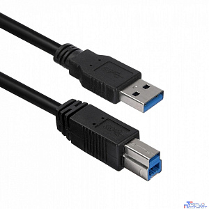 Кабель ACD Кабель ACD-U3ABM-10L |ACD-U3ABM-10L| USB 3.0, A male - B male, ТТХ: |ACD-U3ABM-10L| (7/0.12BC+HDPE)*1P+|(7/0.12BC+HDPE)*2C+7/0.12BC+AL|*2P +7/0.16BC*2C+AL+7/0.12BC+B(80/0.12ALм)PVC5.5, Черн