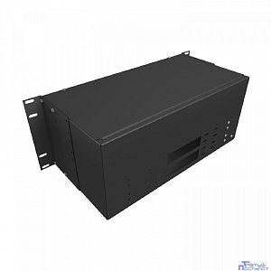 NTSS Кросс NTSS оптический 19'' укомплектованный 4U, 144 порта LC/UPC duplex, 50/125 мкм (планки, сплайс-кассета 9шт, пигтейлы, КДЗС, адаптеры) черный RAL 9005 NTSS-RFOB-4U-144-2LC/U-50-SP1.5G6AY-BL