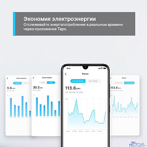TP-Link Tapo P110(2-pack) Умная мини Wi-Fi розетка с мониторингом энергопотребления, 2 шт.