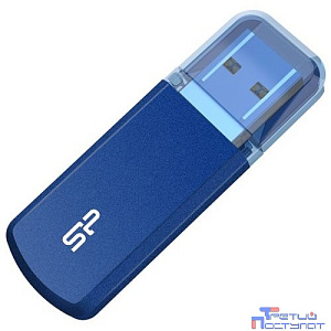 Флеш накопитель 128Gb Silicon Power Helios 202, USB 3.2, Голубой