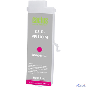 Картридж перезаправляемый струйный Cactus CS-R-PFI107M пурпурный для Canon imageProGRAF iPF670/680/685/770/780/785 без чипа