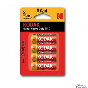 Kodak R6-4Bl Super Heavy Duty Zinc [KAAhz-4] (80/400/26400) (4 шт. в уп-ке)