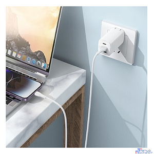 BOROFONE BX121/ USB кабель Lightning/ 1m/ 2.4A/ белый