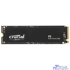 SSD 2Tb Crucial P3 3D NAND M2 PCIe NVMe R3500Mb/s W3000MB/s CT2000P3SSD8