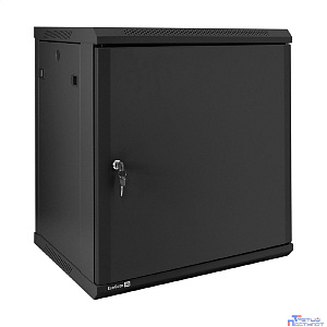 Exegate EX298621RUS Шкаф телекоммуникационный 19" настенный 12U ExeGate EC-WM-12U.450.M.BLACK (19”, 12U, 600x450x635mm (ШхГхВ), передняя дверь металл, съемные боковые панели, пыле- и влагозащита IP23,
