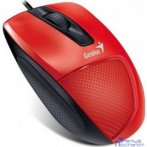Genius Мышь DX-150X Red { эргономичная, оптическая, 1000 dpi, 3 кнопки+колесо прокрутки, провод 1,5 м, USB} [31010231101]
