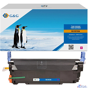 Картридж лазерный G&G GG-C9733A C9733A пурпурный (12000стр.) для HP CLJ 5500/5500n/5500dn/5500hdn/5500dtn/5550/5550n/5550dtn/5550hdn