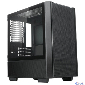 XASTRA Корпус  A400M 0F Black mATX/Mesh/Screwless TG+Mesh/ no fans/ A400M-0F