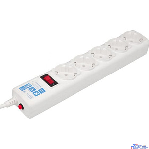 PowerCube Сетевой фильтр 1.9м 5 розеток (SPG-B-6-WHITE), белый